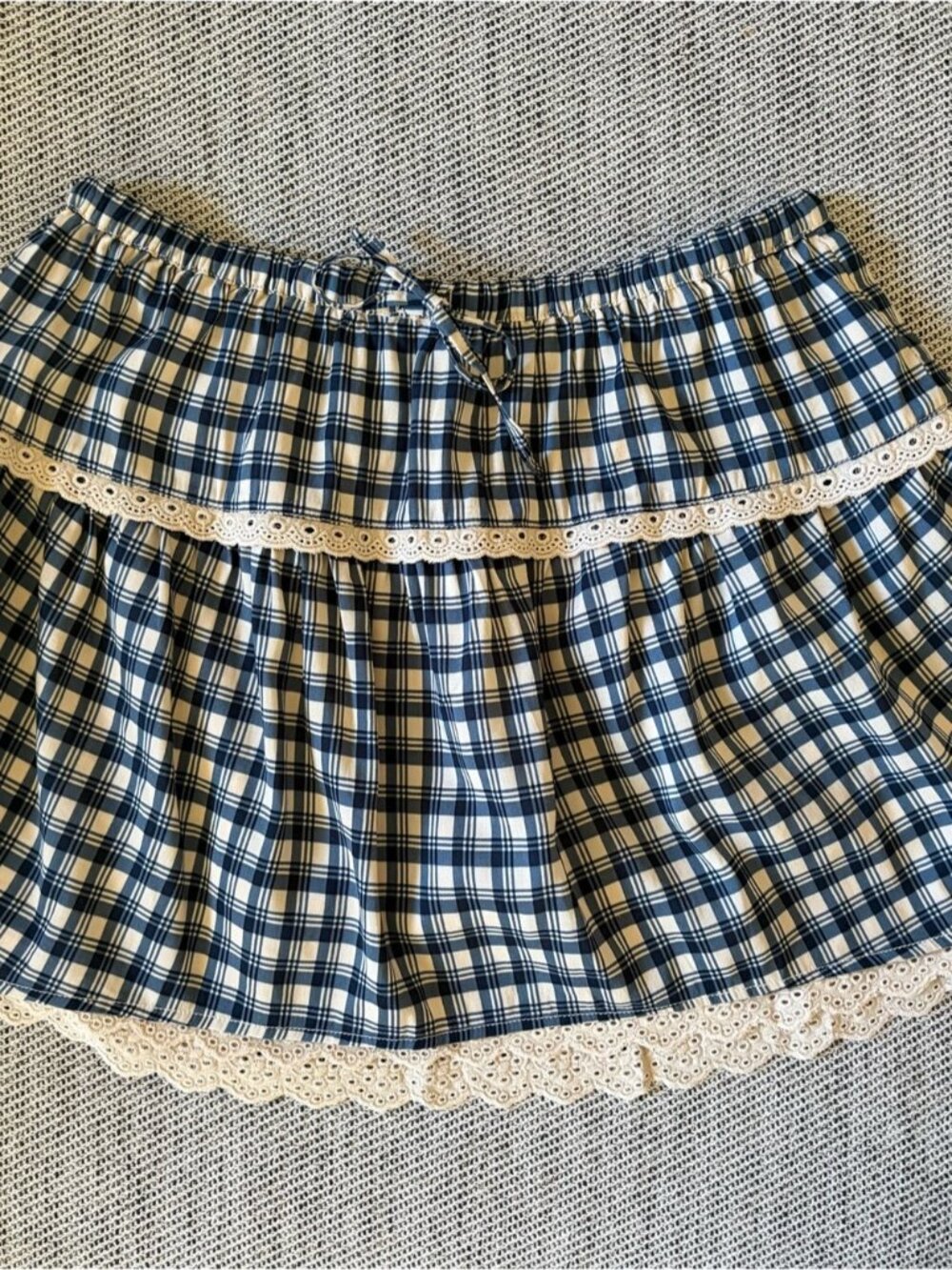 NEW Reformation Valetta Two Piece Matching Skirt Set Beacon Check | US 4 UK 8 - Picture 11 of 15